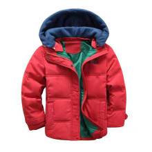 Veste d'hiver chaude à manches longues pour bébés garçons et filles, avec capuche amovible et matelassée.