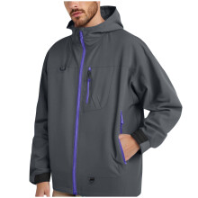 Jaqueta masculina térmica isolada para inverno, impermeável e à prova de vento, casaco de esqui com capuz, jaqueta corta-vento com cordão