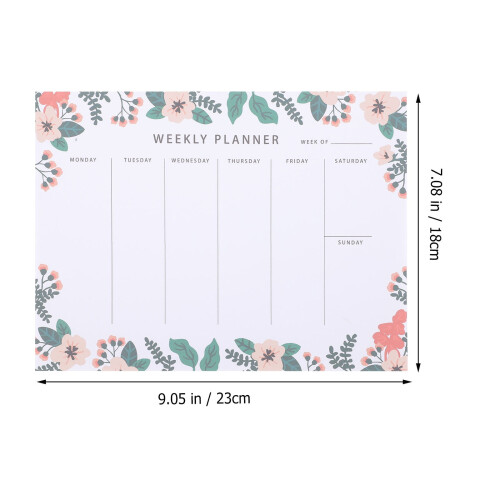 Blocco note settimanale dal design semplice (70 fogli) 1