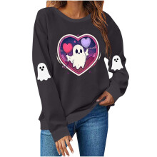 Vier het in stijl! Halloween-trui met spookdesign voor dames - Comfortabele trui met lange mouwen