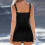Γυναικεία Μαγιό Tankini με V λαιμόκοψη και halter, δύο τεμαχίων, με μπικίνι κάτω μέρος, σε 5
