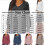 Lenago efterårstrøjer til kvinder Plus size efterårsmode Ren farve Hårbolletrøje med rund hals Pullovertrøjer Jumper 3
