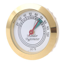 Cigar Hygrometer 43x20mm Exact Fit Compact Humidor Gauge Color D Spare for Guitar Case