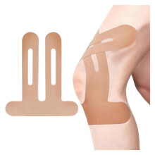 Kinesiology Tape 10 Pack Waterproof Elastic Knee Support Breathable Athletic Brown Replacement Set