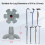 Folding Walking Cane with Adjustable Height and SelfStanding Tip for Travel 3