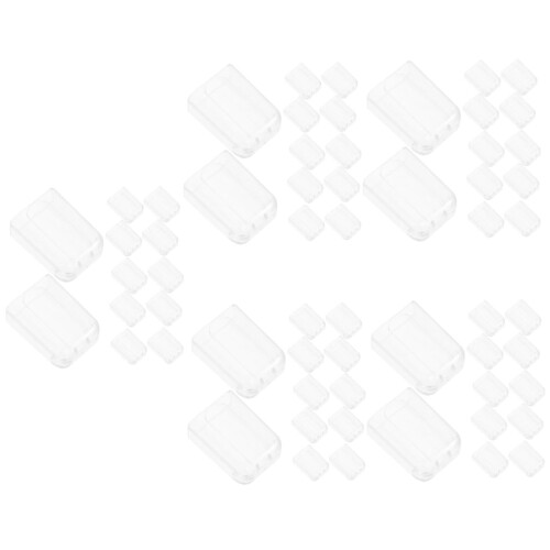 100pcs Transparent Electric Toothbrush Head Covers Dustproof TravelFriendly Protector