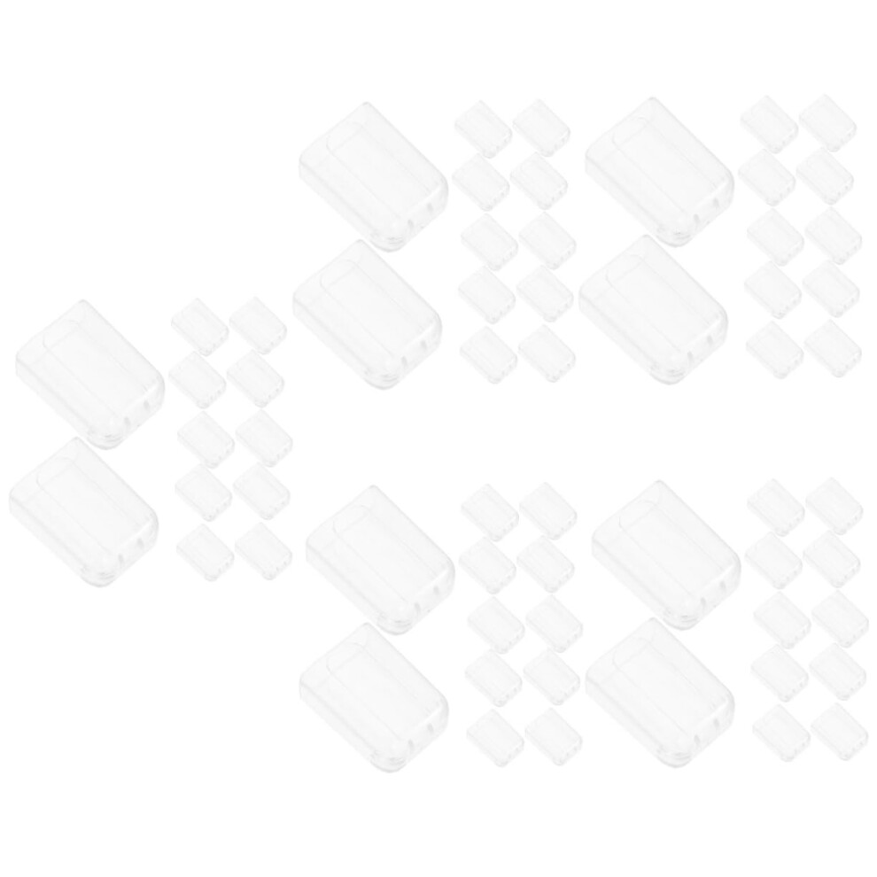 100pcs Transparent Electric Toothbrush Head Covers Dustproof TravelFriendly Protector