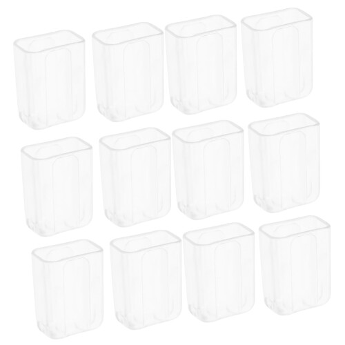 100pcs Transparent Electric Toothbrush Head Covers Dustproof TravelFriendly Protector 1