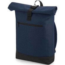(One Size, French Navy) Bagbase Roll Top Backpack