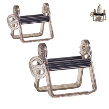 Metal Toothpaste Tube Squeezer with EffortSaving Knob and Stable Metal Frame, 2 Pack Black