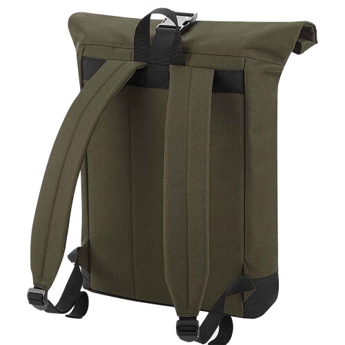 BagBase (One Size, Military Green) Bagbase Roll Top Backpack 1