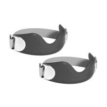 Patella Knee Strap with ShockAbsorbing Cushioning, Adjustable Knee Support Brace for Sports, Black, 2 Pack