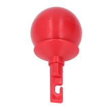 Blind Cane Tip with Smooth Rolling Ball Hook, Visibility Red, Easy Tool Replacement