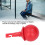Blind Cane Tip with Smooth Rolling Ball Hook,  Visibility Red, Easy Tool Replacement 4