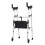 Upright Rollator Walker for Seniors with Comfortable Armrests, Adjustable Height 4 Wheel Design 1