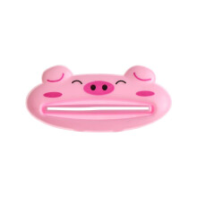 Pig Style Toothpaste Squeezer and Dispenser, ABS Tube Holder for Mess Bathroom Use