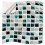 5-Piece PVC Plaid Wall Tile Stickers 6