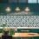 5-Piece PVC Plaid Wall Tile Stickers 3