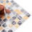 5-Piece PVC Plaid Wall Tile Stickers 5