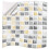 5-Piece PVC Plaid Wall Tile Stickers 3
