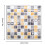 5-Piece PVC Plaid Wall Tile Stickers 2