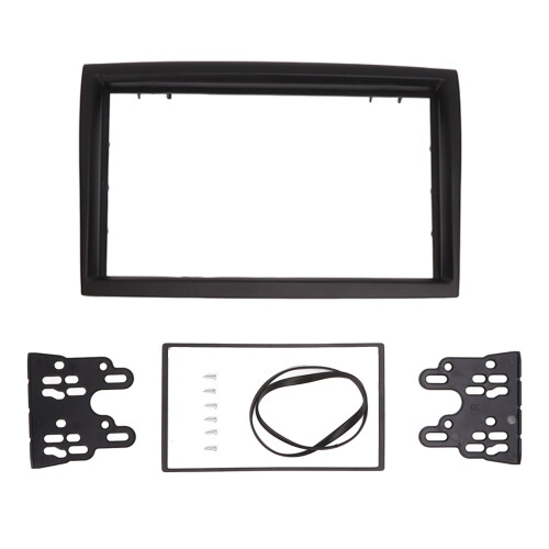 Fascia 2 DIN, nera, cornice grande 211x206x133mm 1