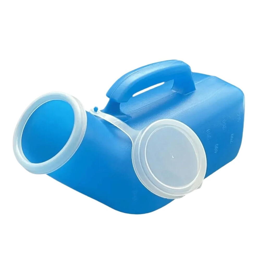 Male Urinal Bottle 1200ml Spill Proof with Lid for Elderly Incontinence Travel Car Use 6PCS