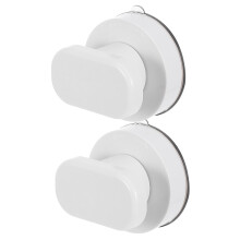 2pcs Suction Cup Shower Door Handle with Strong Grip and Antislip Textured Design for Bathroom