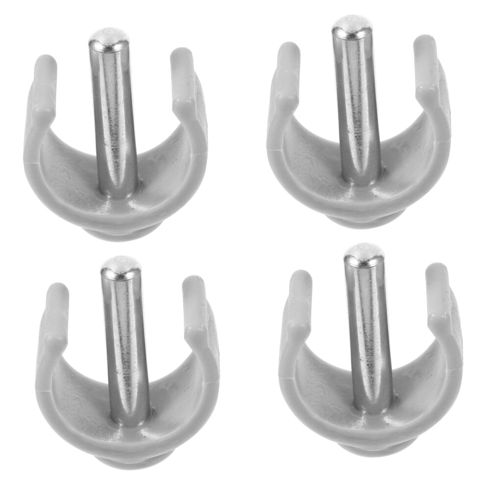 Walker Accessories Clamp Buckles 4pcs Non Slip Clips for Walking Sticks Crutches Extra Stability