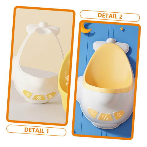 Boys Potty Training Urinal with Adjustable Height, Wall Mounted, Easy Clean, AntiSplash Design 1