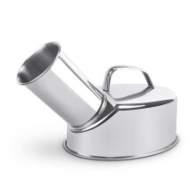 Portable Male Urinal Stainless Steel Spill Proof 360 Design for Outdoor Camping and Travel