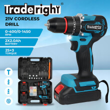 Traderight 96pc 21V Brushless Drill Driver Set