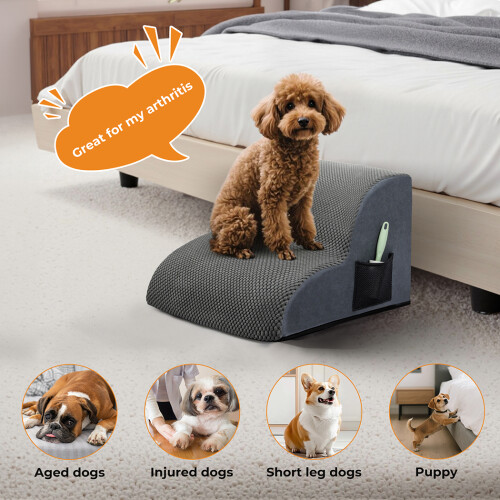Skylos 2 Step Dog Ramp Pet Stairs for Small Dogs 2