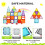 Dekko 100Pcs Magnetic Tiles Building Blocks Kids 9