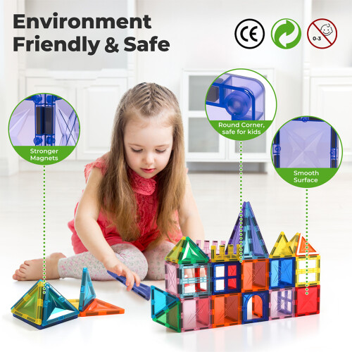 Dekko Kids Magnetic Building Blocks Magnetic 1