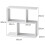 Levede 20cm Slide Table for Living Room Sofa End 8