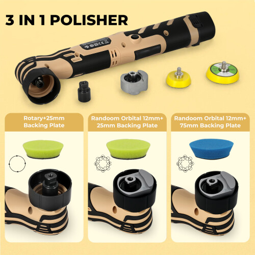 Traderight 12V 6-Speed Dual Action Polisher 2