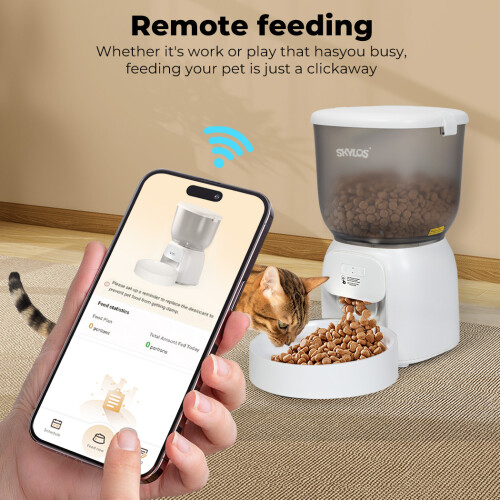 Skylos 4L Automatic Pet Feeder Wifi Auto Smart 1