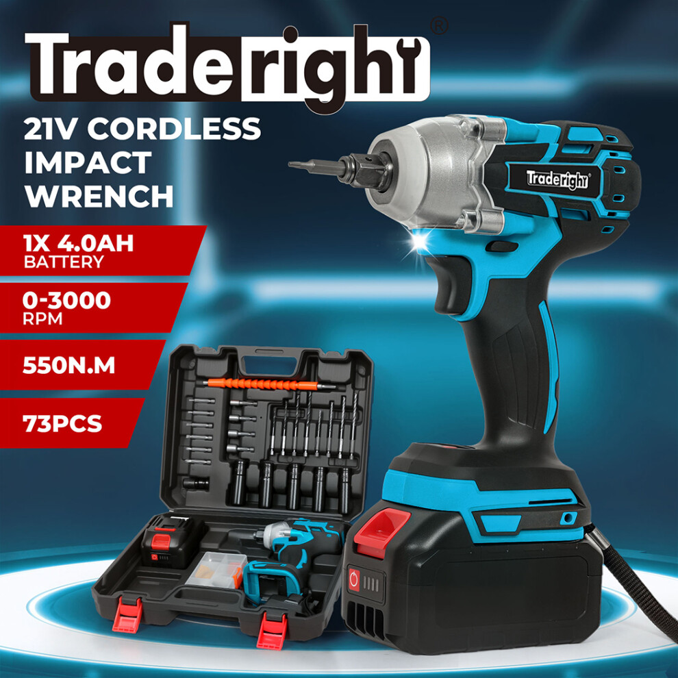 Traderight 21V 550Nm Brushless 3-In-1 Wrench 9356877211164