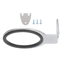 Hair Dryer Holder Wall Mount Stainless Steel Stand for Bathroom Clutter Storage Organizer