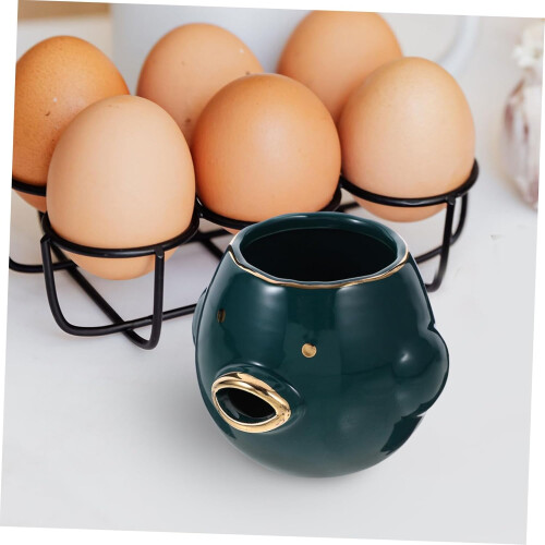 Ceramic Chick Egg Separator Tool  Cute Yolk and Egg White Divider for Baking and Cooking 2