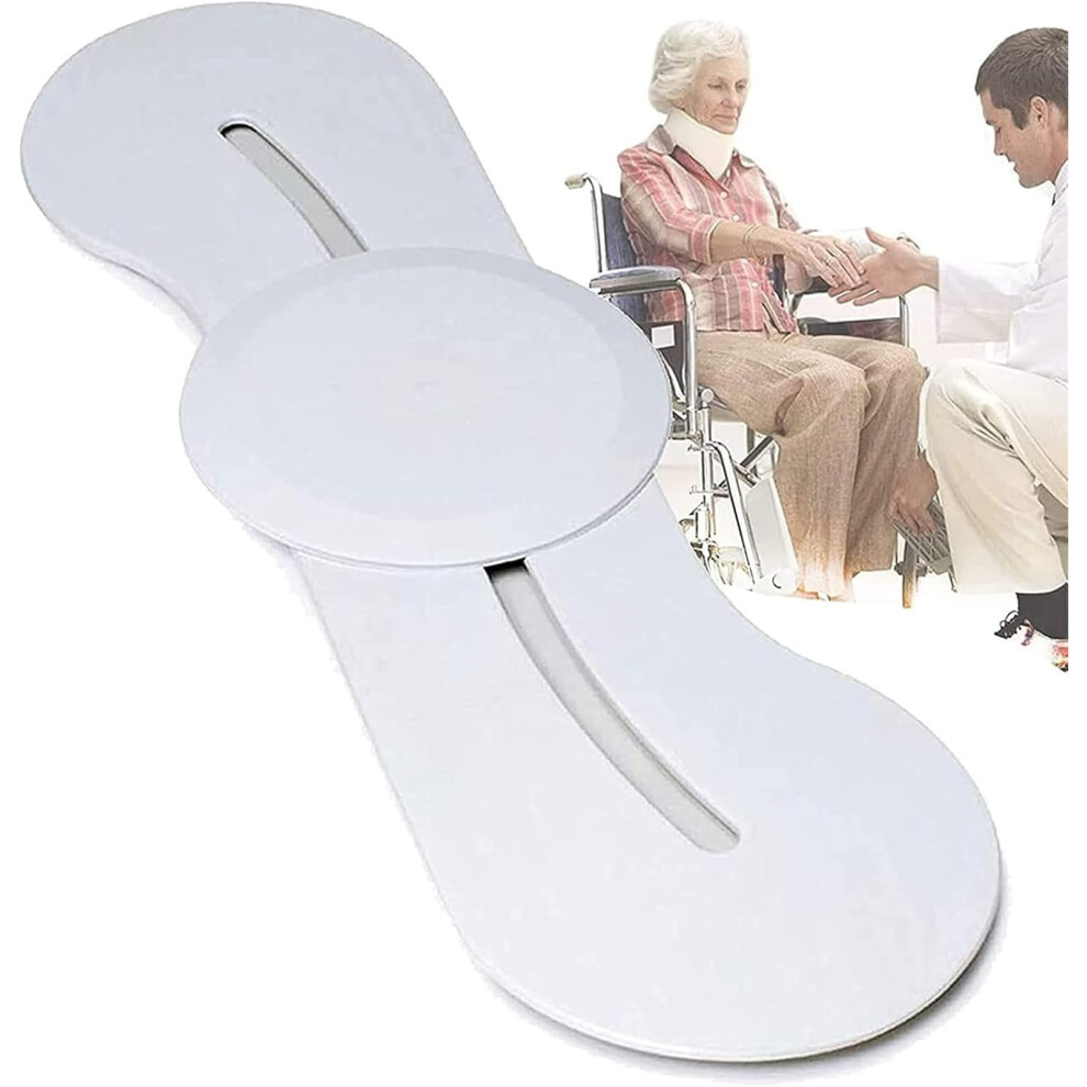 Wheelchair Transfer Board with 360 Rotating Disc for Easy Bed, Toilet and Car Sliding Transfers