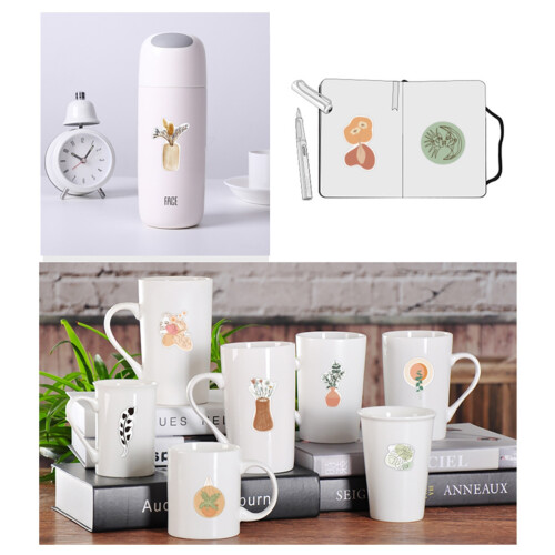 Boho-Vinyl-Aufkleber 100er Pack