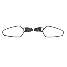 22 mm Lenker Motorradspiegel - 360 Drehung, Schwarz