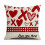 Federa a forma di cuore a righe rosse, decorativa per San Valentino. 5