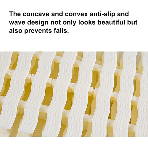 WaveShaped Pool Drain Grate Cover 30cm Plastic Overflow Strainer for Efficient Water Flow, 2 Pack 1