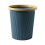 Small Slim Round Plastic Trash Can for Bathroom, Kitchen, Dorm, Office – Dark Blue, Compact Design 2
