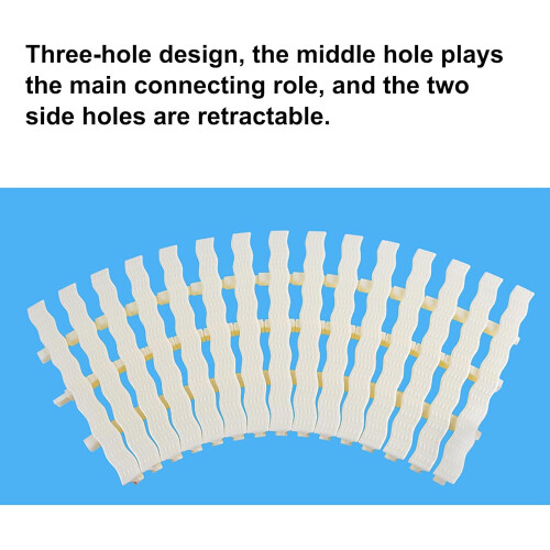 WaveShaped Pool Drain Grate Cover 30cm Plastic Overflow Strainer for Efficient Water Flow, 2 Pack 2