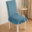 Polyester quilted chair cover with backrest and ties 6