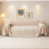 Polyester Sofa Blanket Full Cover 70.8" x 35.4" Beige 4